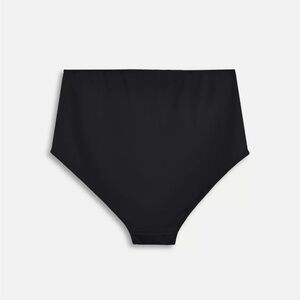 High-Waisted Black Panty/micro short